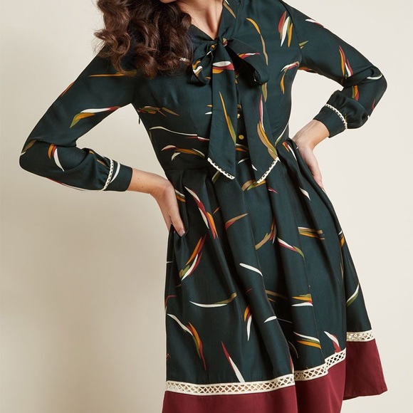 Miss Patina (ModCloth) Dresses & Skirts - Miss Patina Profesh Refresh Long Sleeve Dress L